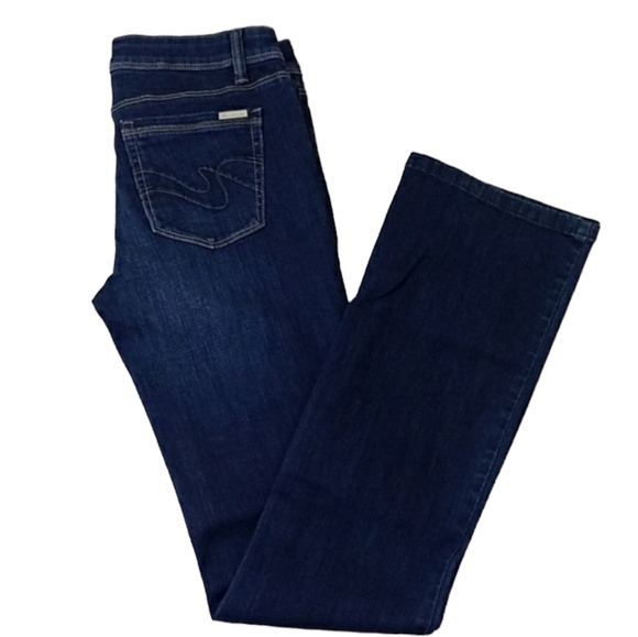 WHBM~Size 2~Blue Denim Boot Leg Jeans. - Picture 6 of 12